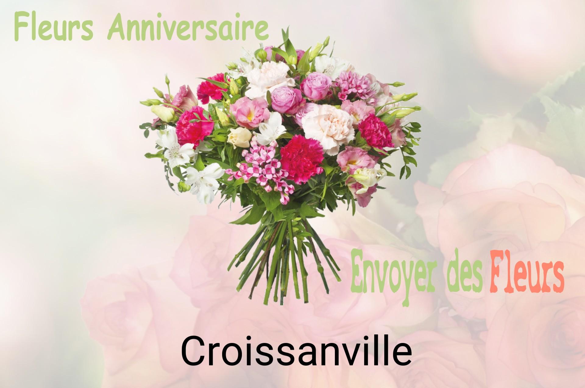 Bouquet de fleurs d’anniversaire livré à Croissanville