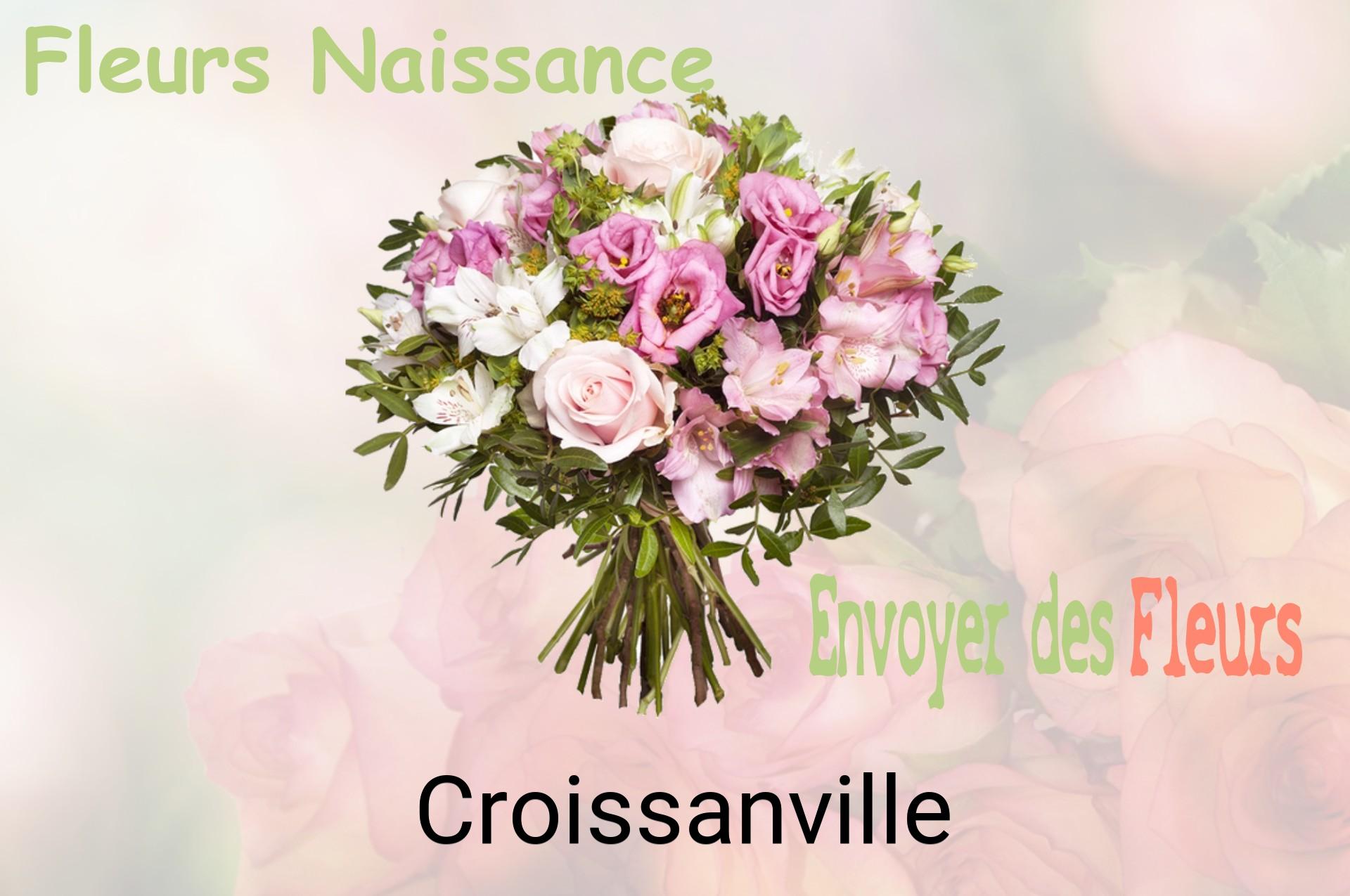 Bouquet de fleurs de naissance livré à Croissanville